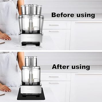 Food Processor Sliding Mat,Heavy Duty Waterproof Rubber Slider Pad for Cuisinart DFP-14BCNY Food Processor, 14-Cup Vegetable Food Chopper Mats, kitchen Appliance Pads