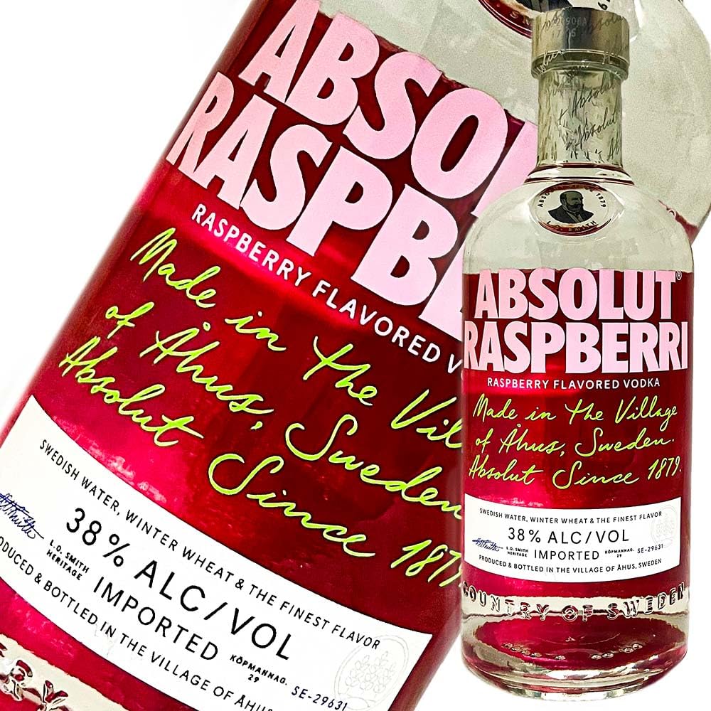 Amazon.co.jp: アブソルート ラズベリー ウォッカ 750ml 38度 [並行