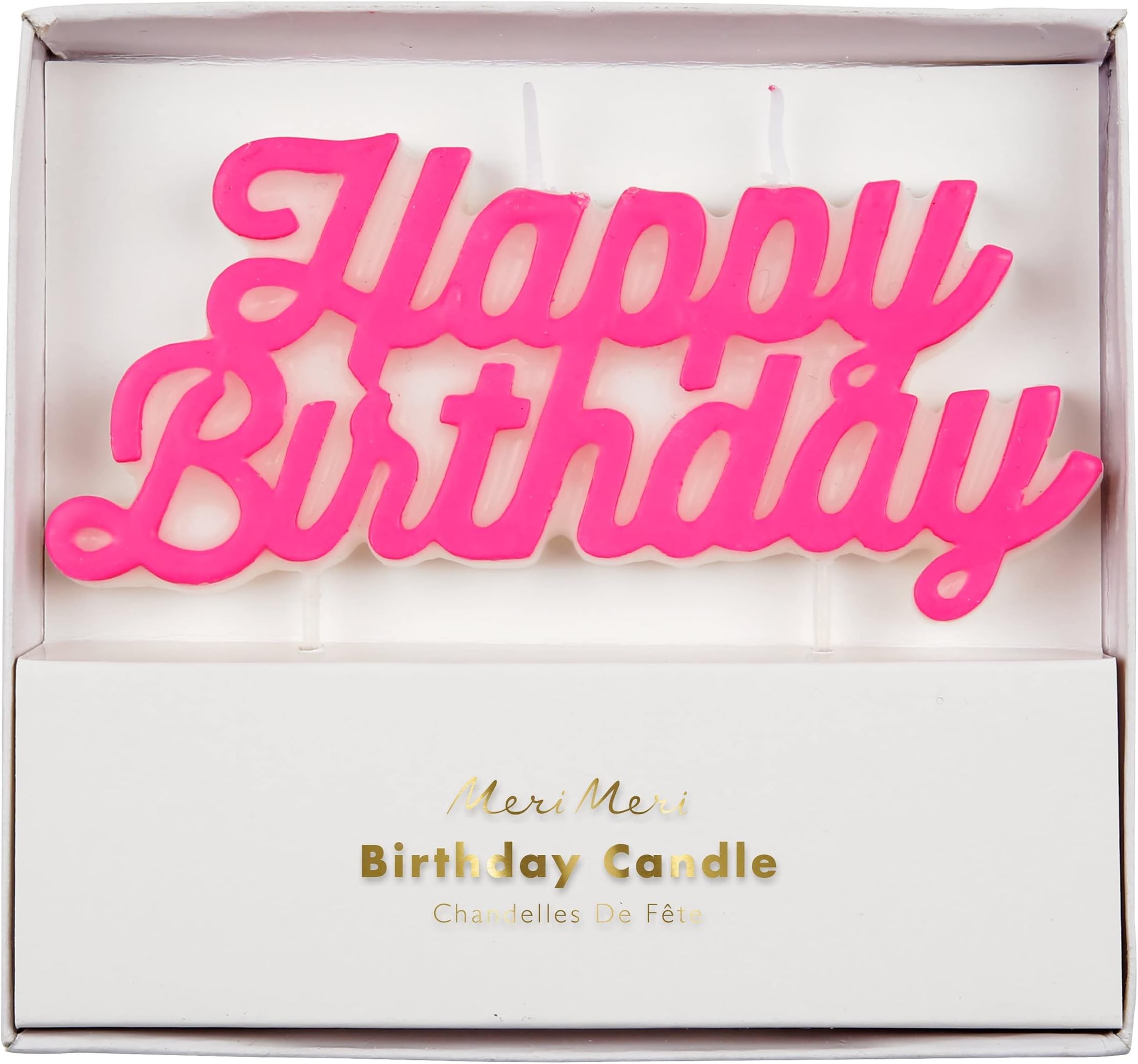 Birthday Rose Pink Candle by Meri Meri