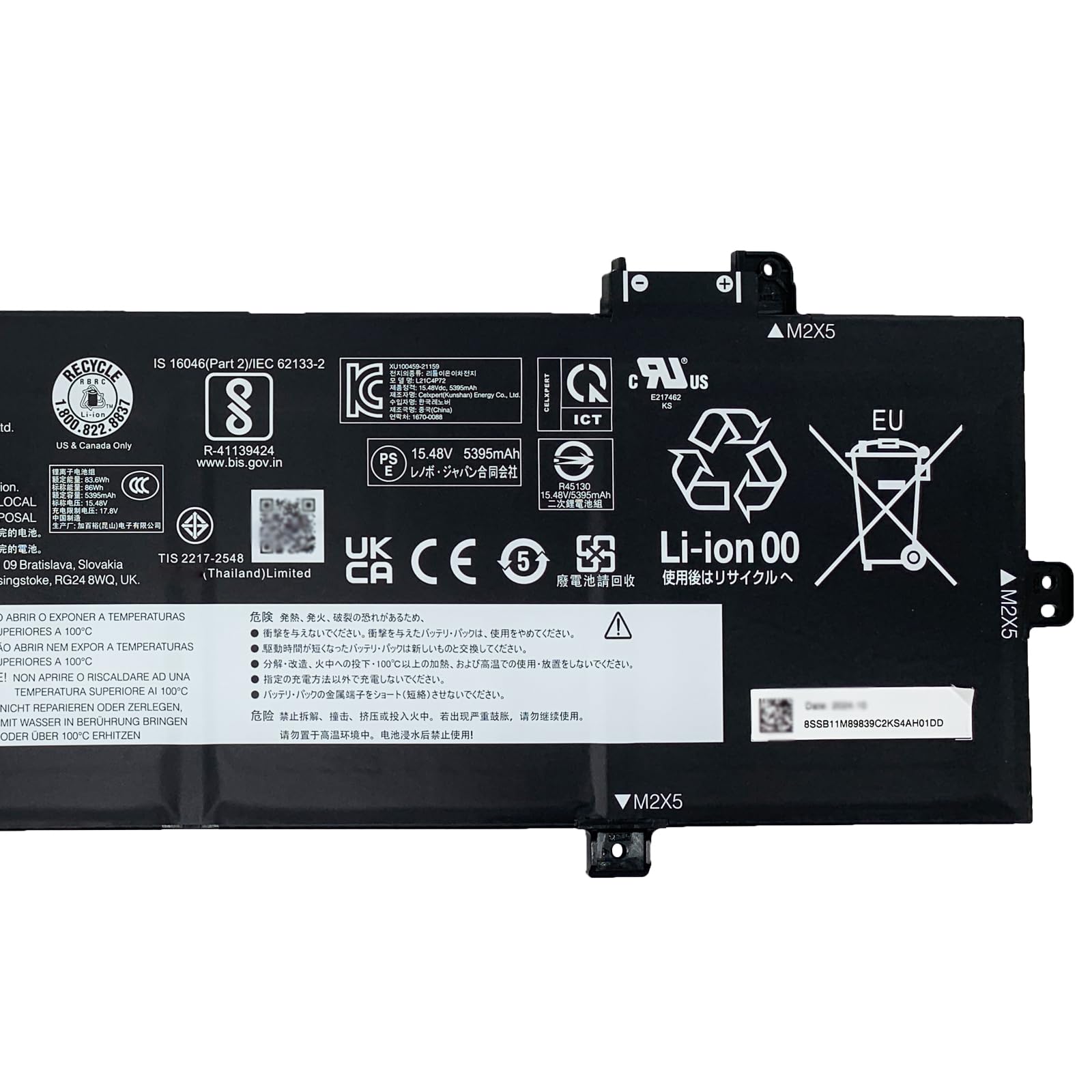 EPYOBW L21C4P72 Laptop Battery 86Wh 5556mAh 15.48V
