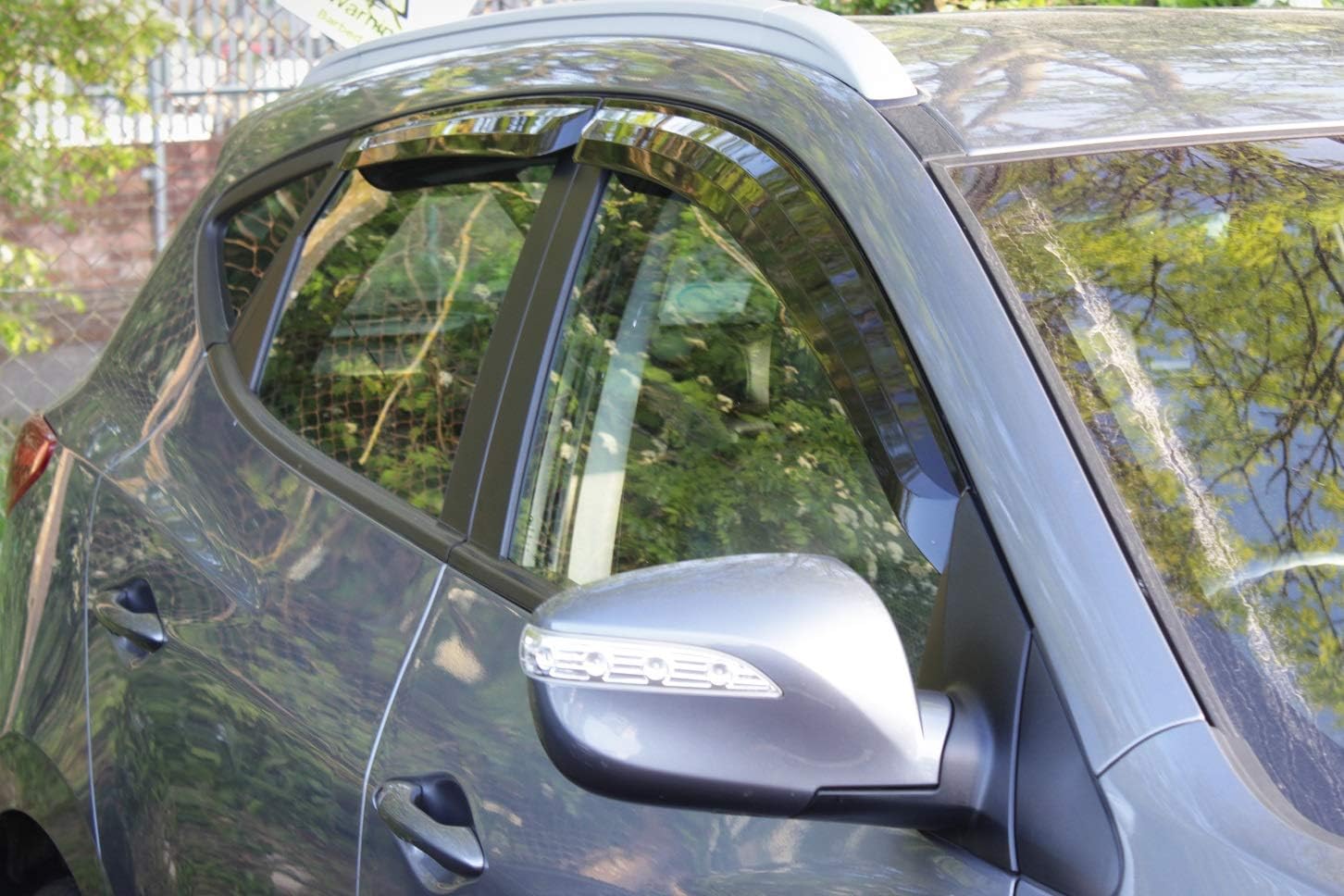 AUTO CLOVER Wind Deflectors Set for Hyundai IX35 20102015 (4 pieces