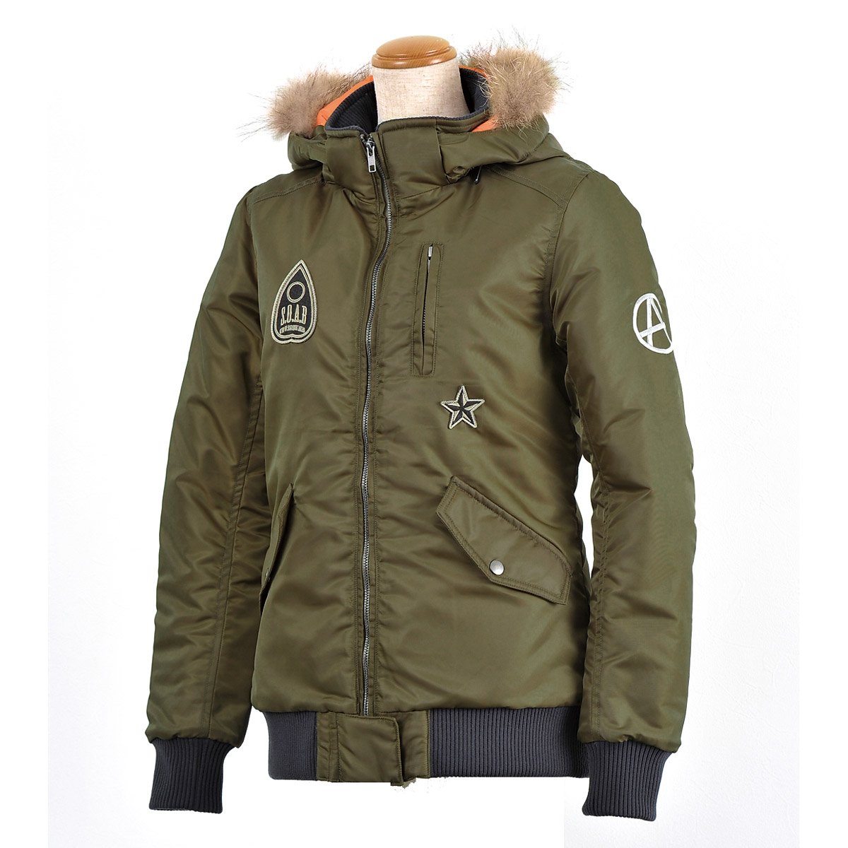 S.O.A.B　バイクジャケット　レディース　秋冬用 Amazon.co.jp: S.O.A.B バイク用レディースジャケット フーディー
