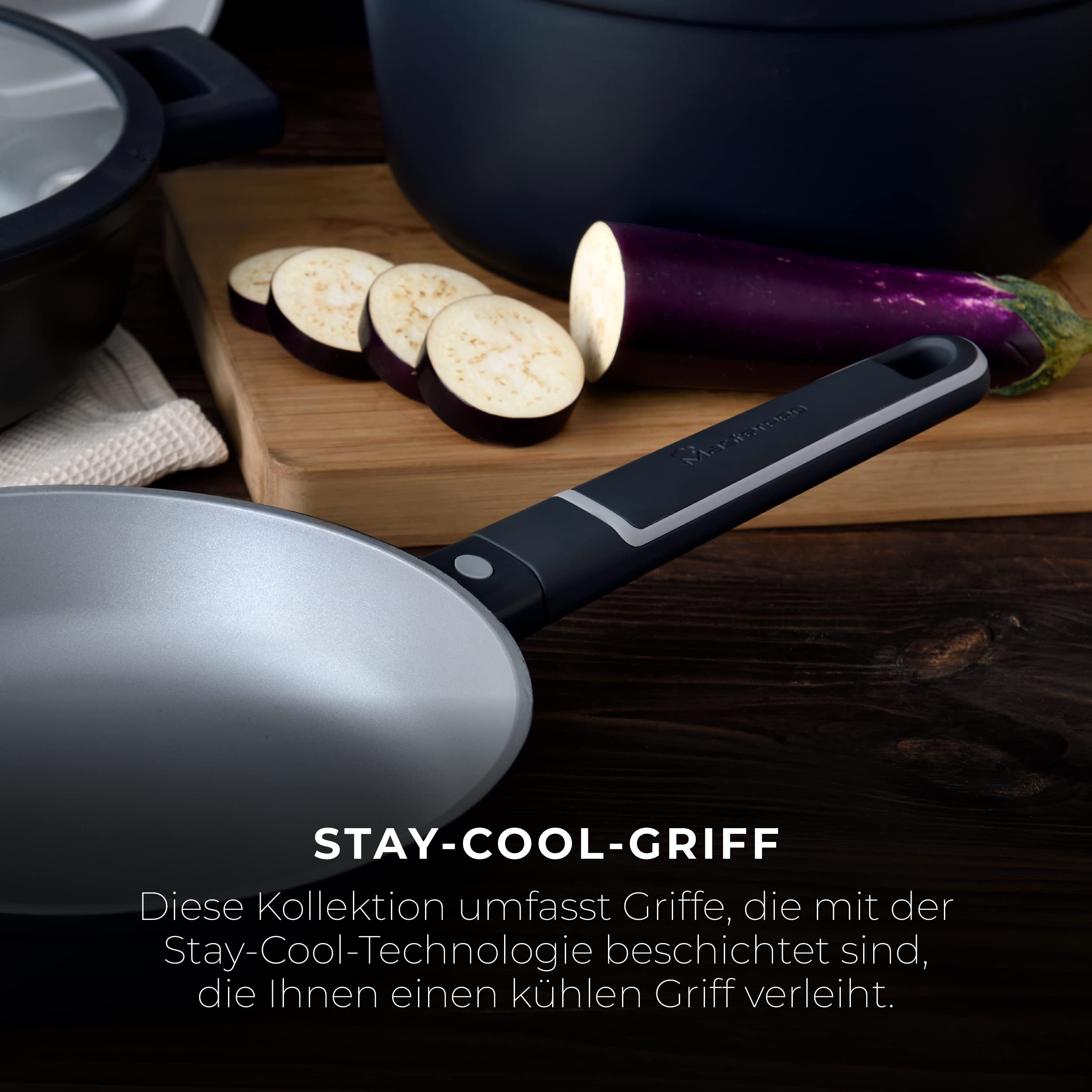 Amazon.de: MasterPRO Indigo | Topf mit Deckel 20 cm x 10 cm 