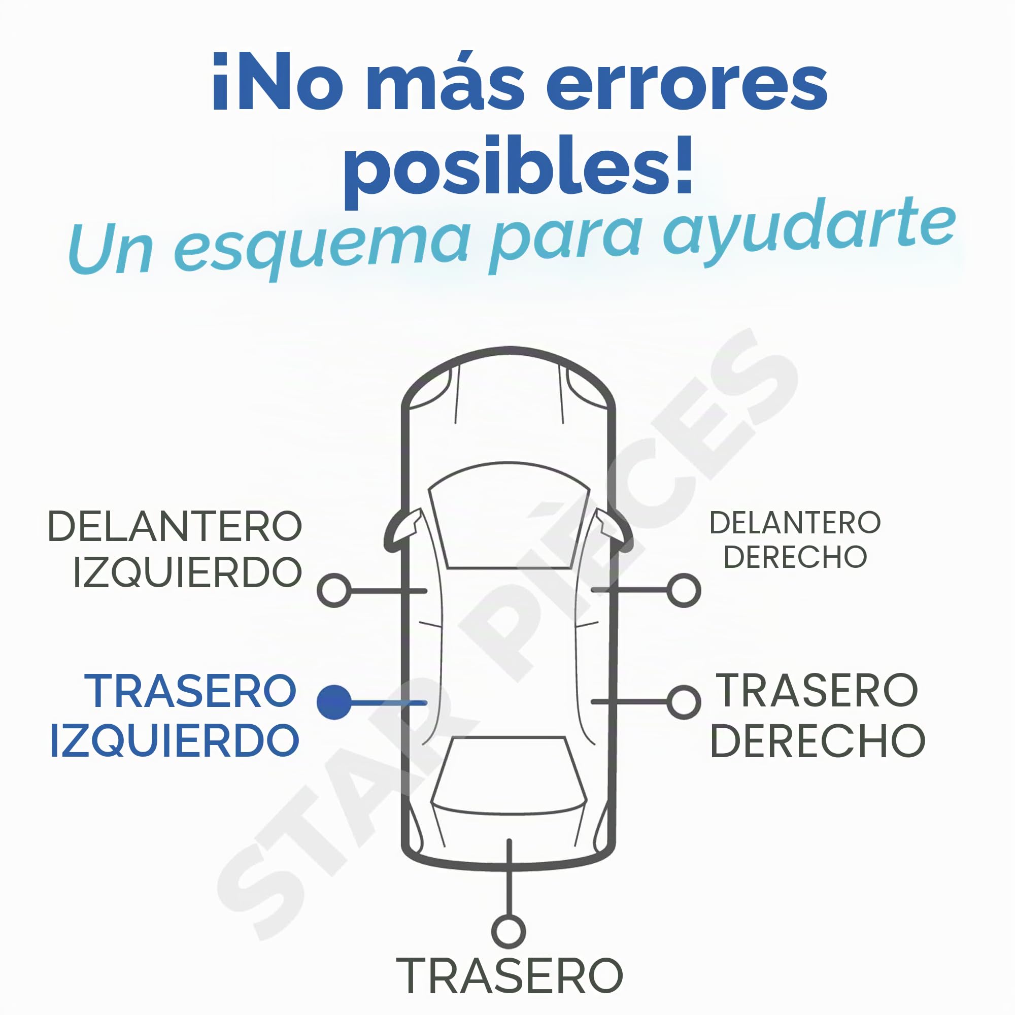 STARKIT PERFORMANCE Elevalunas compatible para BMW E90 E91 (Serie 3) (2005-2012) TRASERO IZQUIERDO (trasero conductor) 51357140589