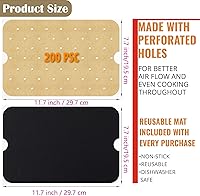 Vista 75 de WMKGG 200 piezas de papel pergamino sin blanquear para hornear, hojas de papel pergamino precortadas de 9 x 13 pulgadas para cocinar, asar a