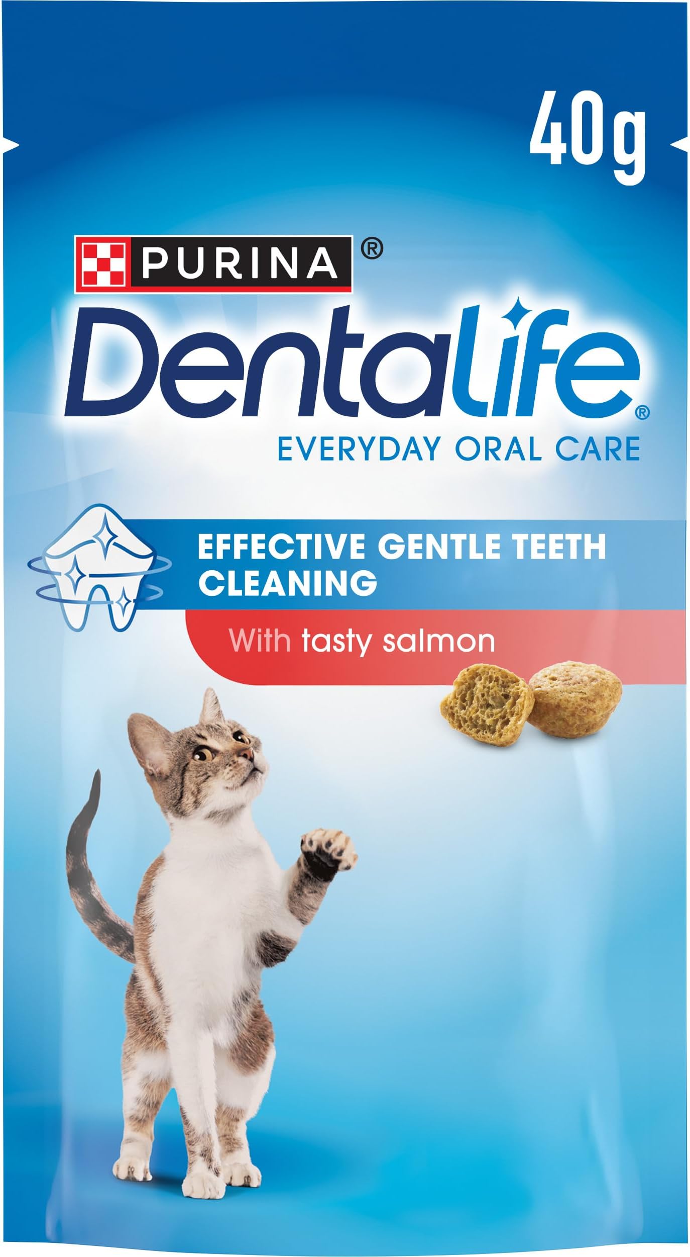 DENTALIFE Dental Salmon Cat Treats 40g