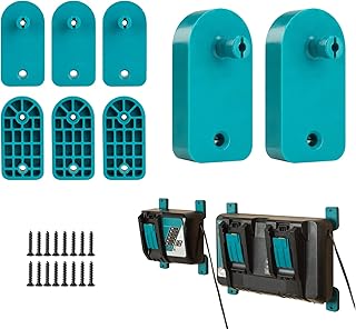 2 Pack Makita Charger Holder, Charger Mount for Makita DC18RC DC18RD DC18RA DC18RF DC18SC DCB18SD DC18SF Chargers(Single & Double & 4-Port Charger)