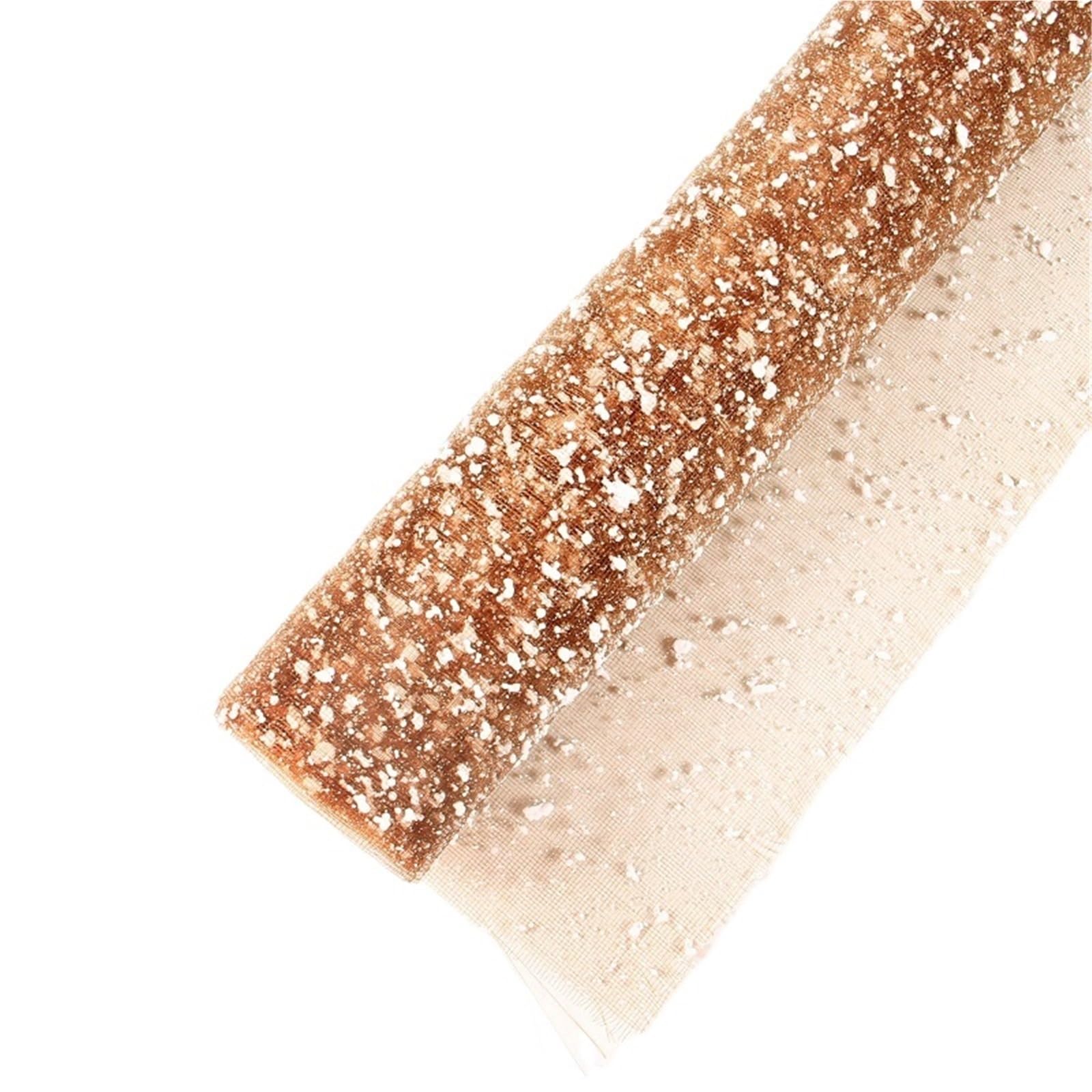 Carta Da Regalo 2 rotoli da 50 cm * 4 metri bouquet da imballaggio neve filato fiorista fai da te forniture fiori carta da imballaggio decorazione della festa nuziale garza Per I Festival(Coffee)