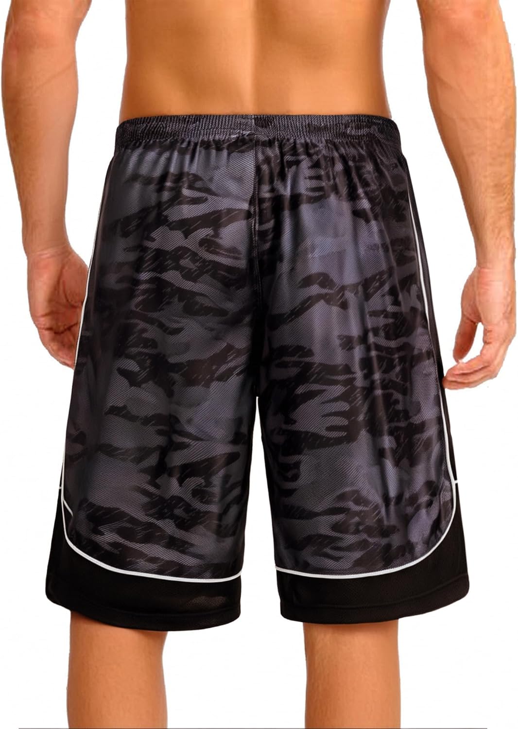 Men's 11'' Cool Basketball Shorts with Pockets Long Gym Athletic Shorts Running Quick-Dry Drawstring - Image 2