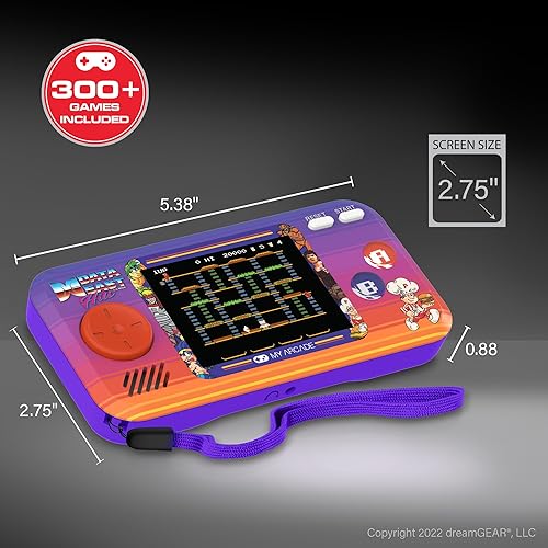 Vista 68 de My Arcade Pocket Player Handheld Game Console: 3 Built In Games, Pac-Man, Pac-Panic, Pac-Mania, Full Color Display, Speaker, Volume Controls