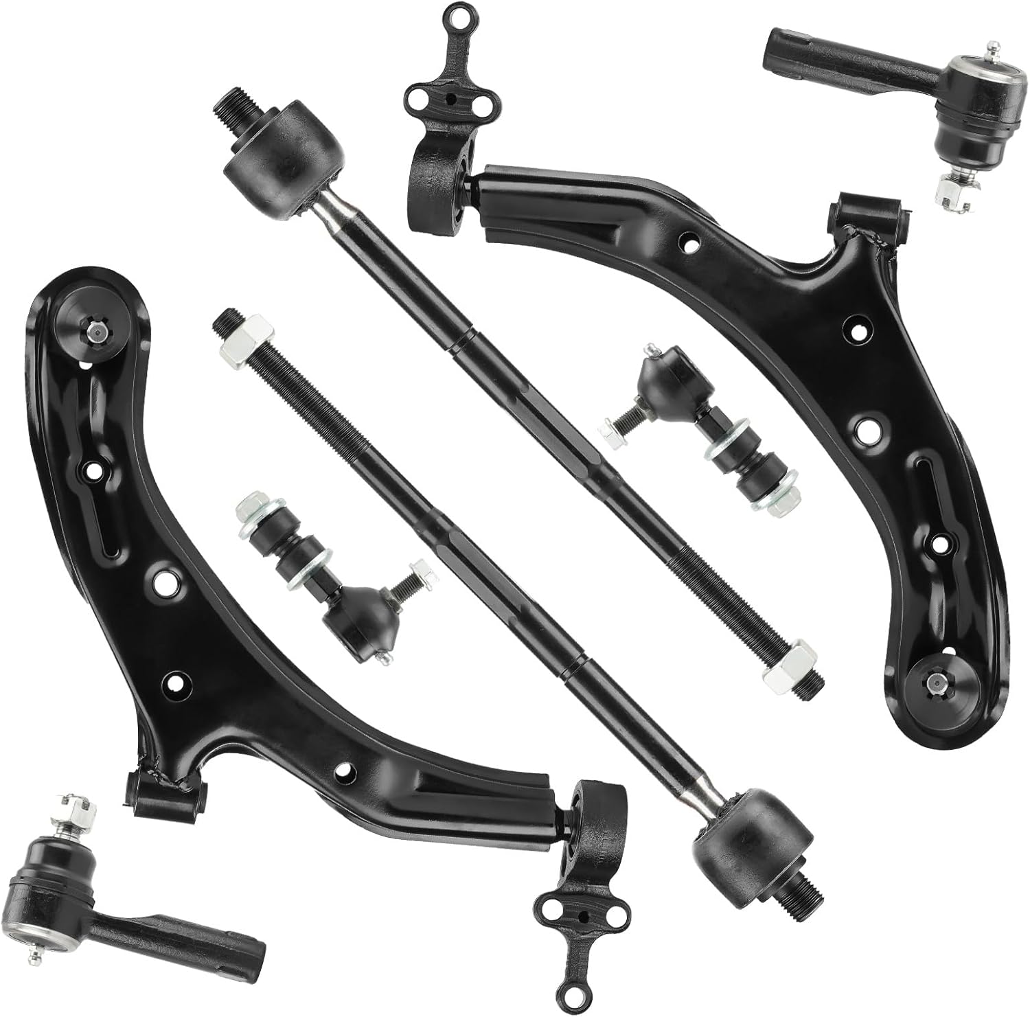 8PCS Front Lower Left Right Control Arms Suspension Kits w/Ball Joint Assembly Fit for Nissan Sentra 2001 2002 2003 2004 2005 2006