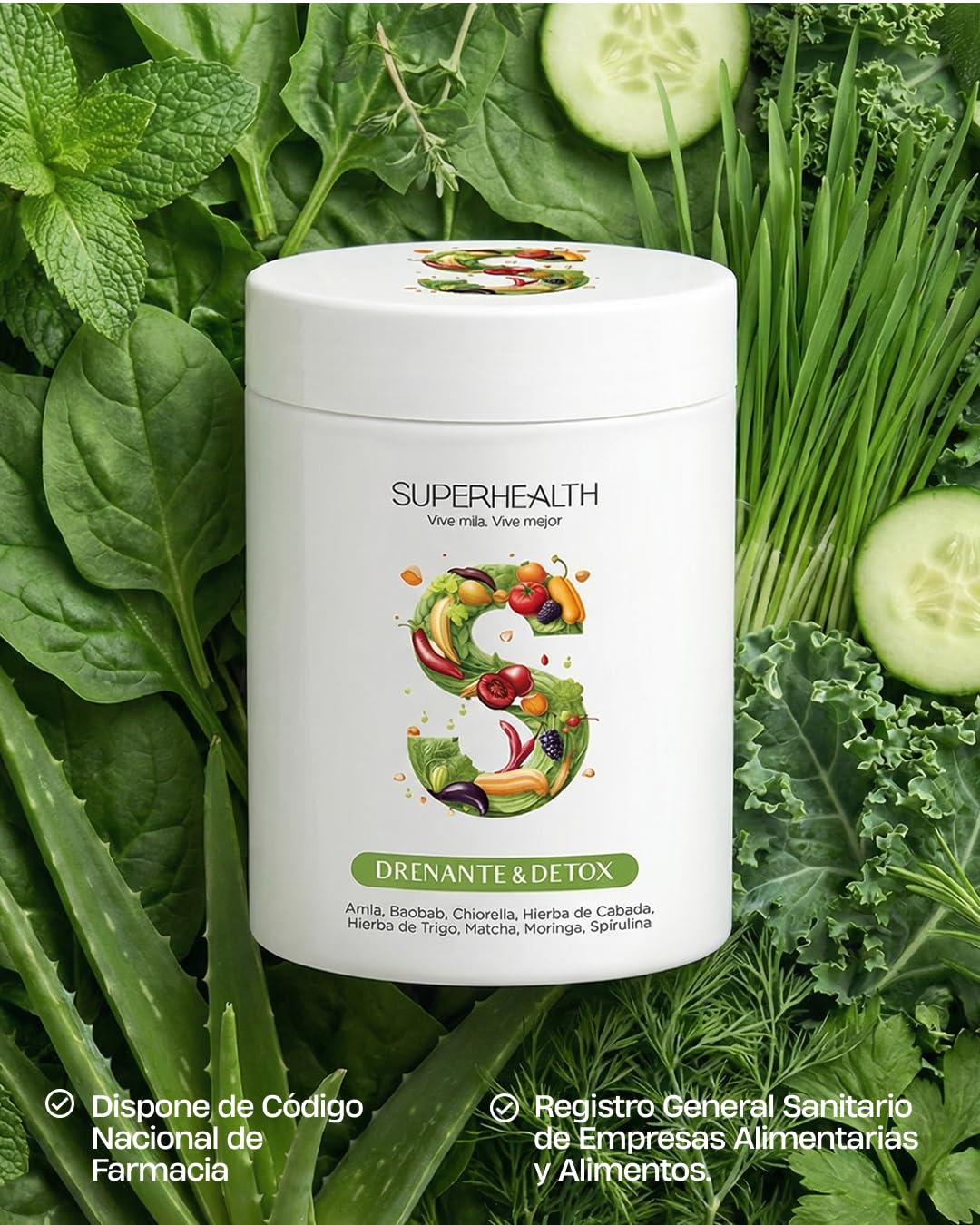 Drenante & Detox Natural (Para 30 dias) Elimina Líquidos y Toxinas, Reduce Retención de Líquidos y Celulitis – Depurativo Vegano sin Gluten – Favorece Digestión, Tránsito Intestinal y Ligereza