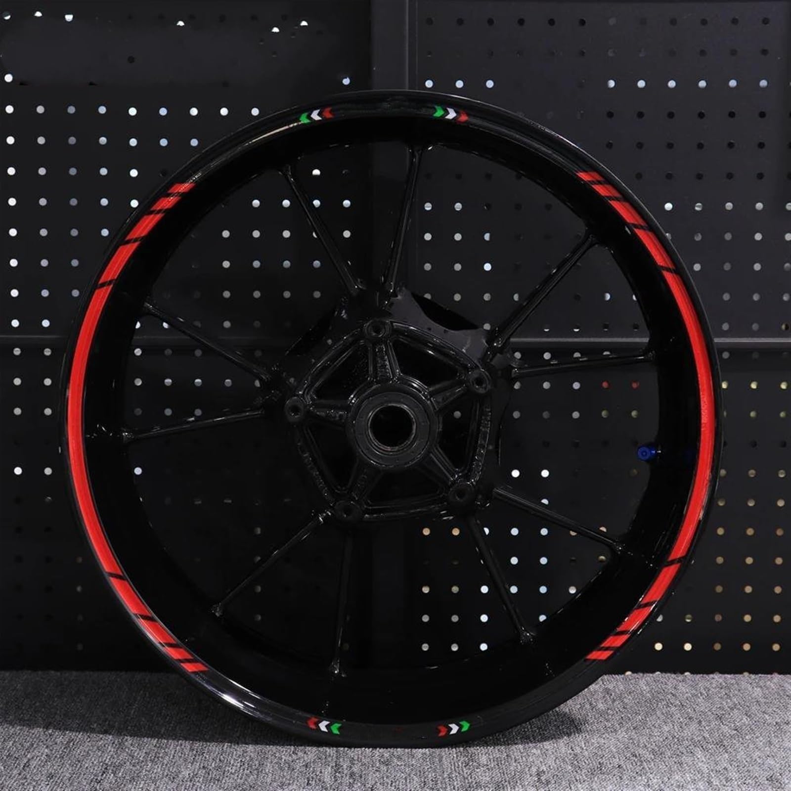 Motorcycle Wheel Sticker Racing Rim Stripe Decal Decoration for Ducati 821 795 796 797 848 959 1199(Style 7)