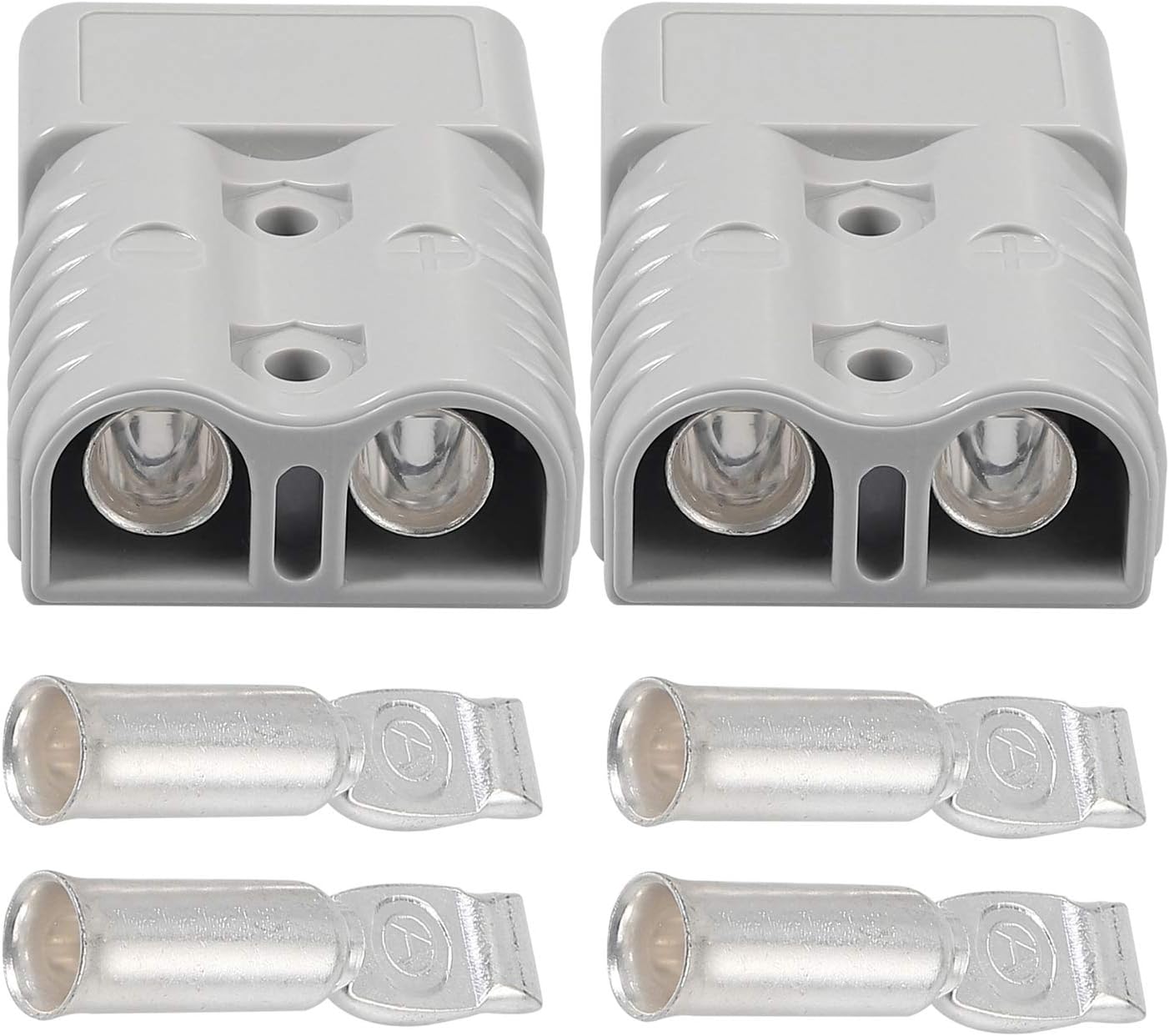 Anderson Connector 175Amp 600V Battery Quick Disconnect Connector Plug Kit Cable Terminal Battery Power Connector,Grey 2PCS