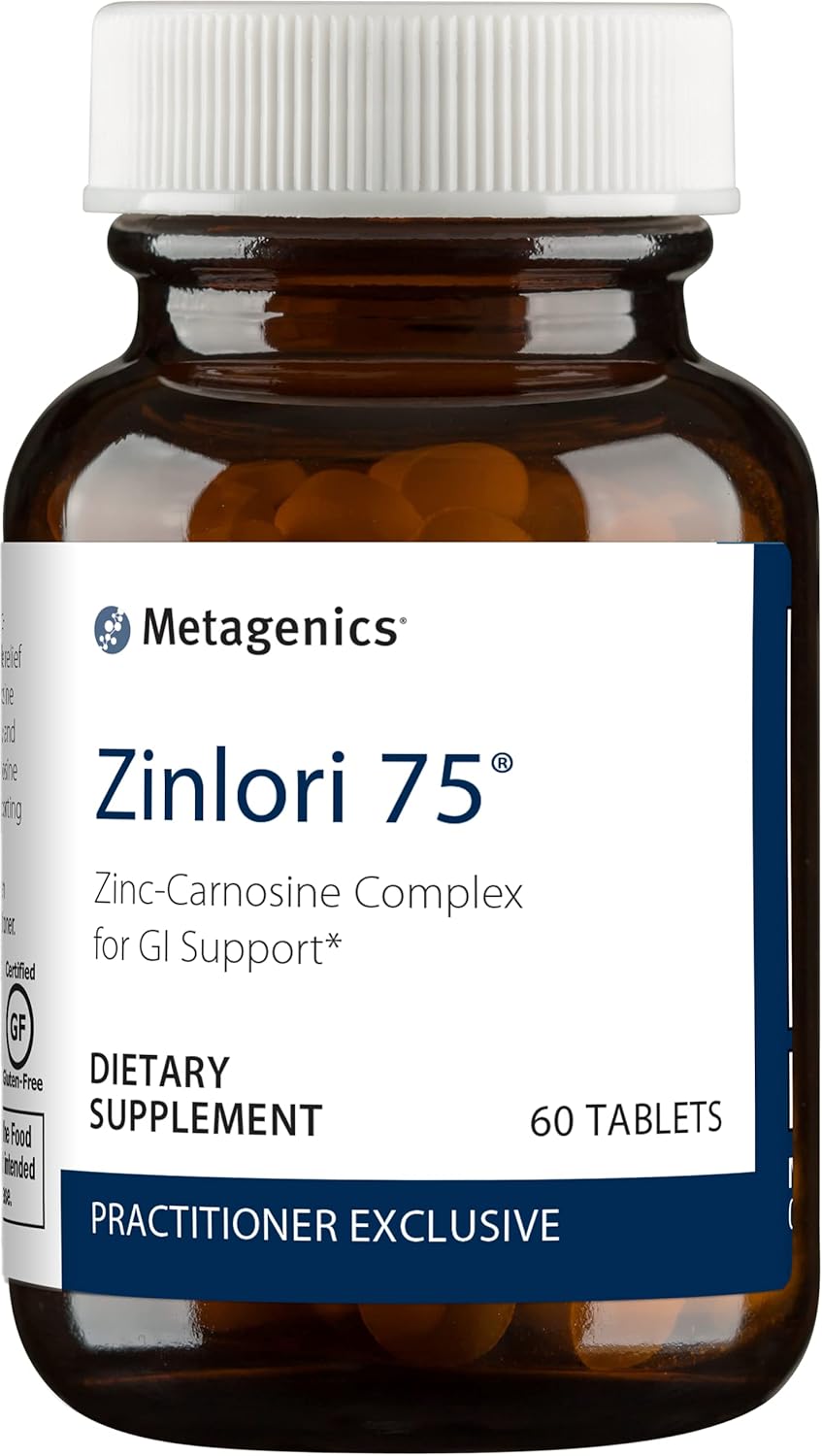 Metagenics Zinlori 75® ZincCarnosine Complex for GI Support* 60 Servings
