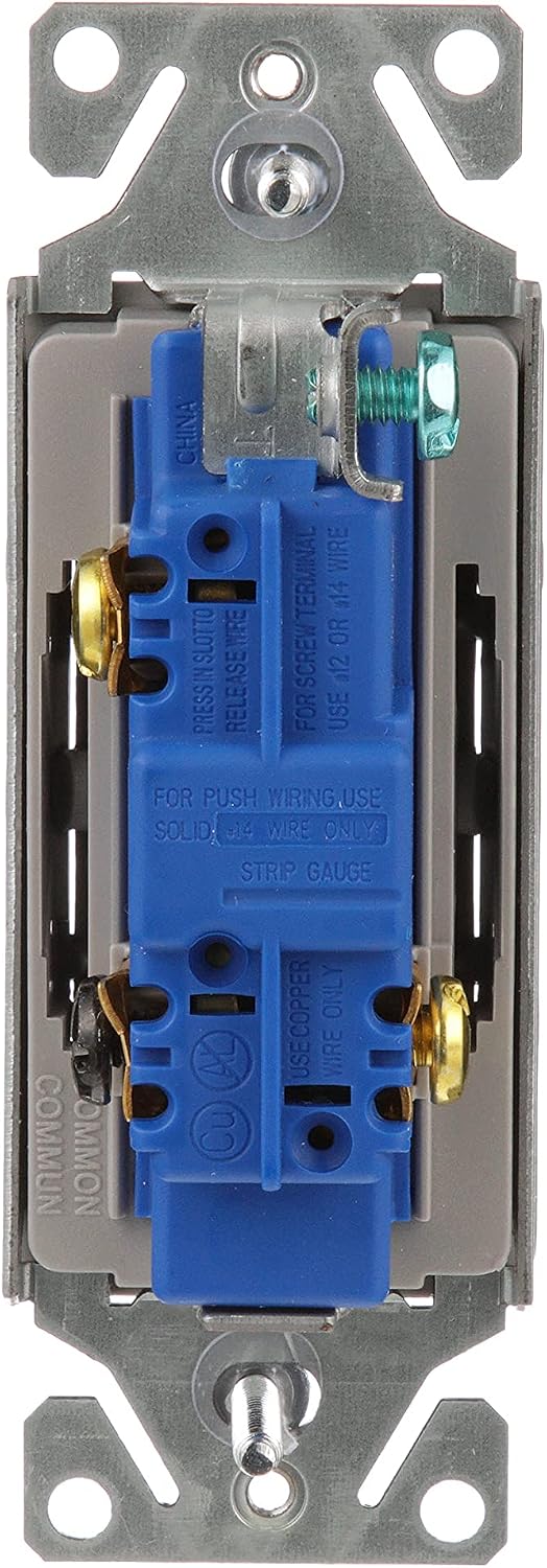 Eaton 7503SG-K-L 3-Way Designer Switch, Silver Granitesilver Granite