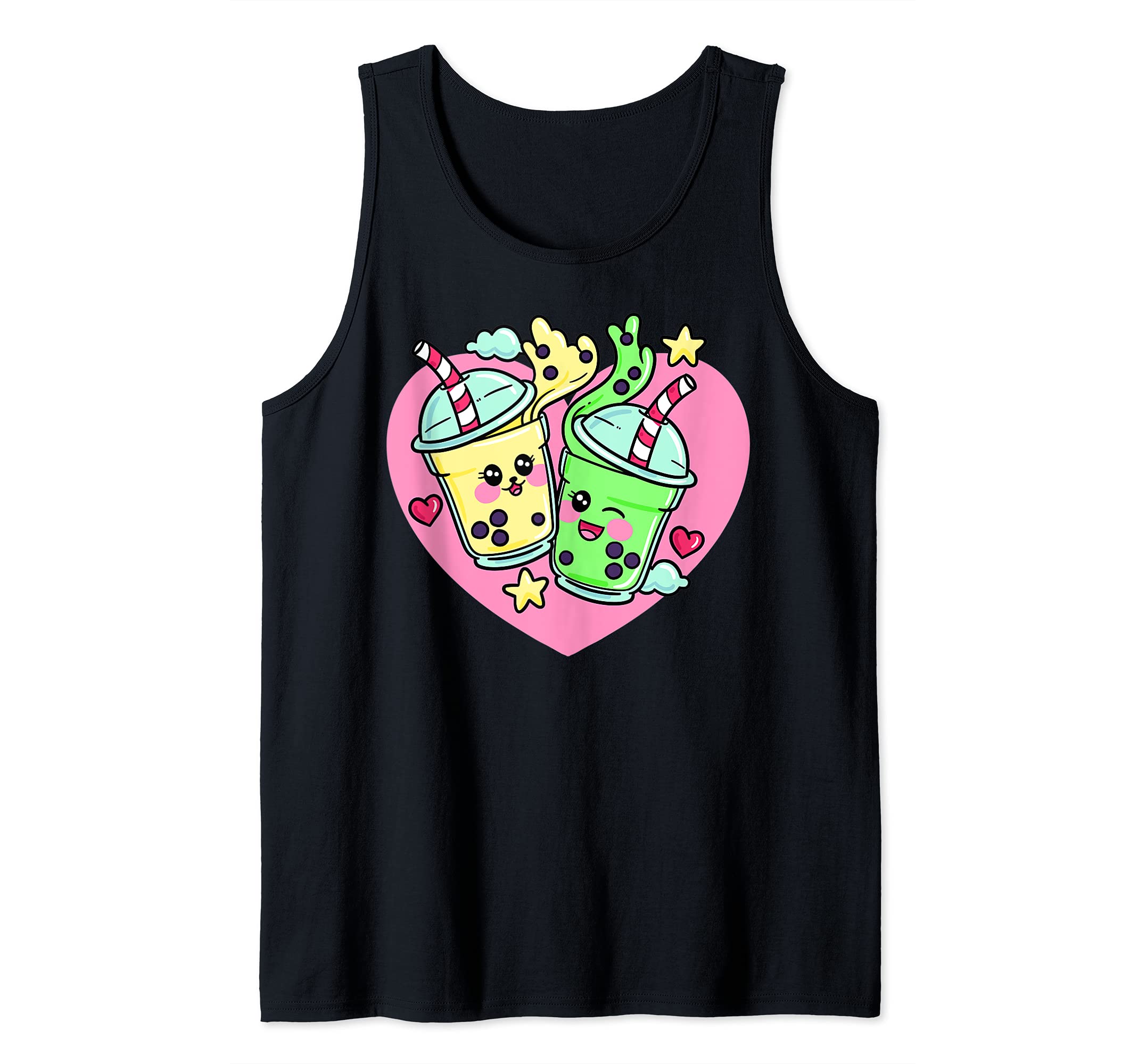 Bubble Tea Bubble Cartoon Kawaii Tank Top