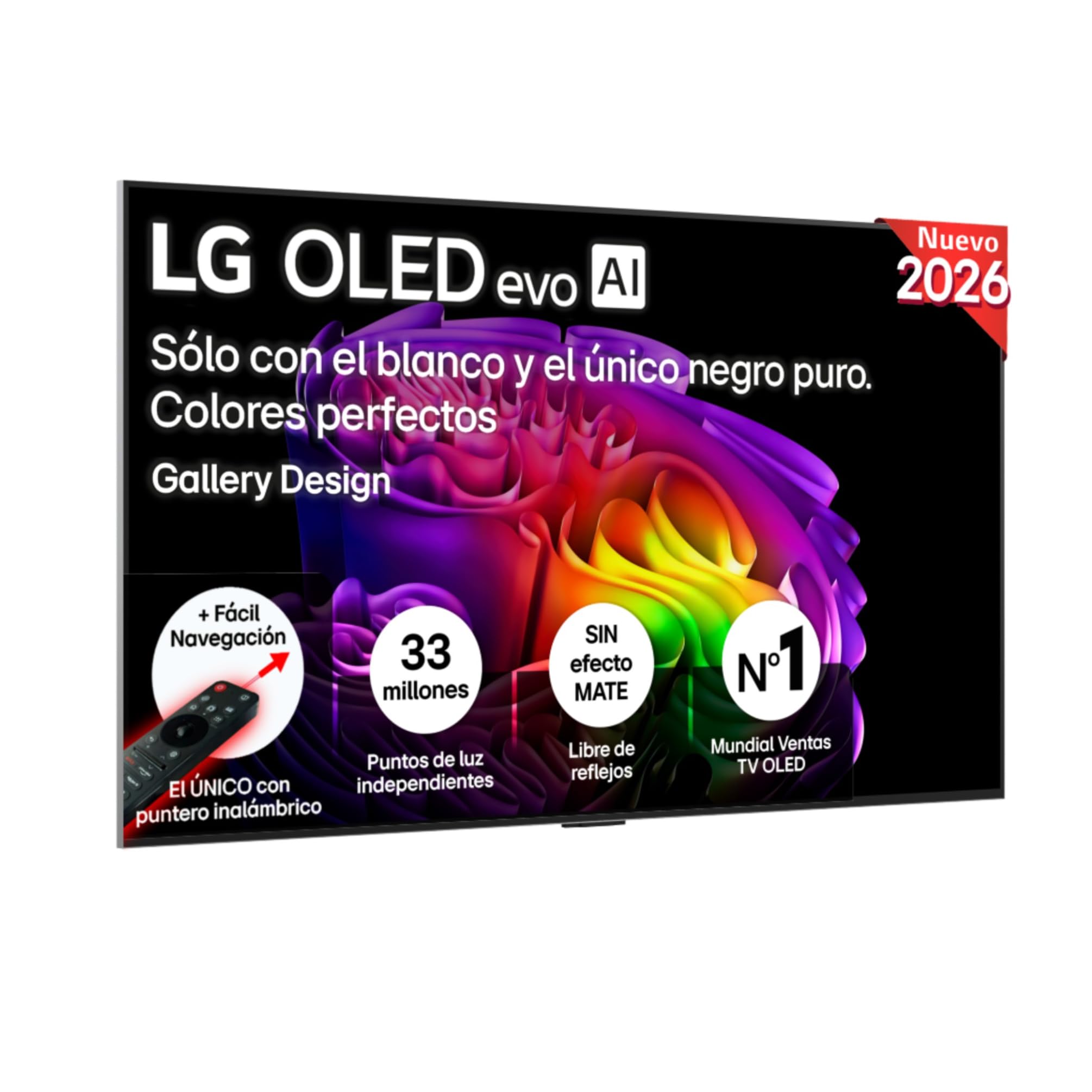 LG OLED55G64LW – Smart TV OLED EVO AI 55″ 4K Sin Reflejos, 2026