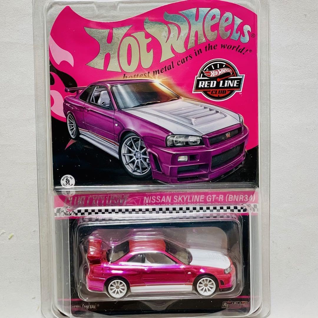 Amazon.co.jp: ホットウィール RLC スカイライン GT-R BNR34 ピンク 