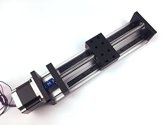 TEN-HIGH 100mm 3.94inch Travel Length, Ball Screw Linear Guide Slide Module RM1204 SFU1204 with 23 Nema 57 Stepper Motor, GX Series Ball Screws Linear Module Sliding Table Motion System.