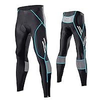 MEETWEE Ciclismo Lunghi Pantaloni Uomo, 3D Gel Imbottito Traspirante Compression Mutande