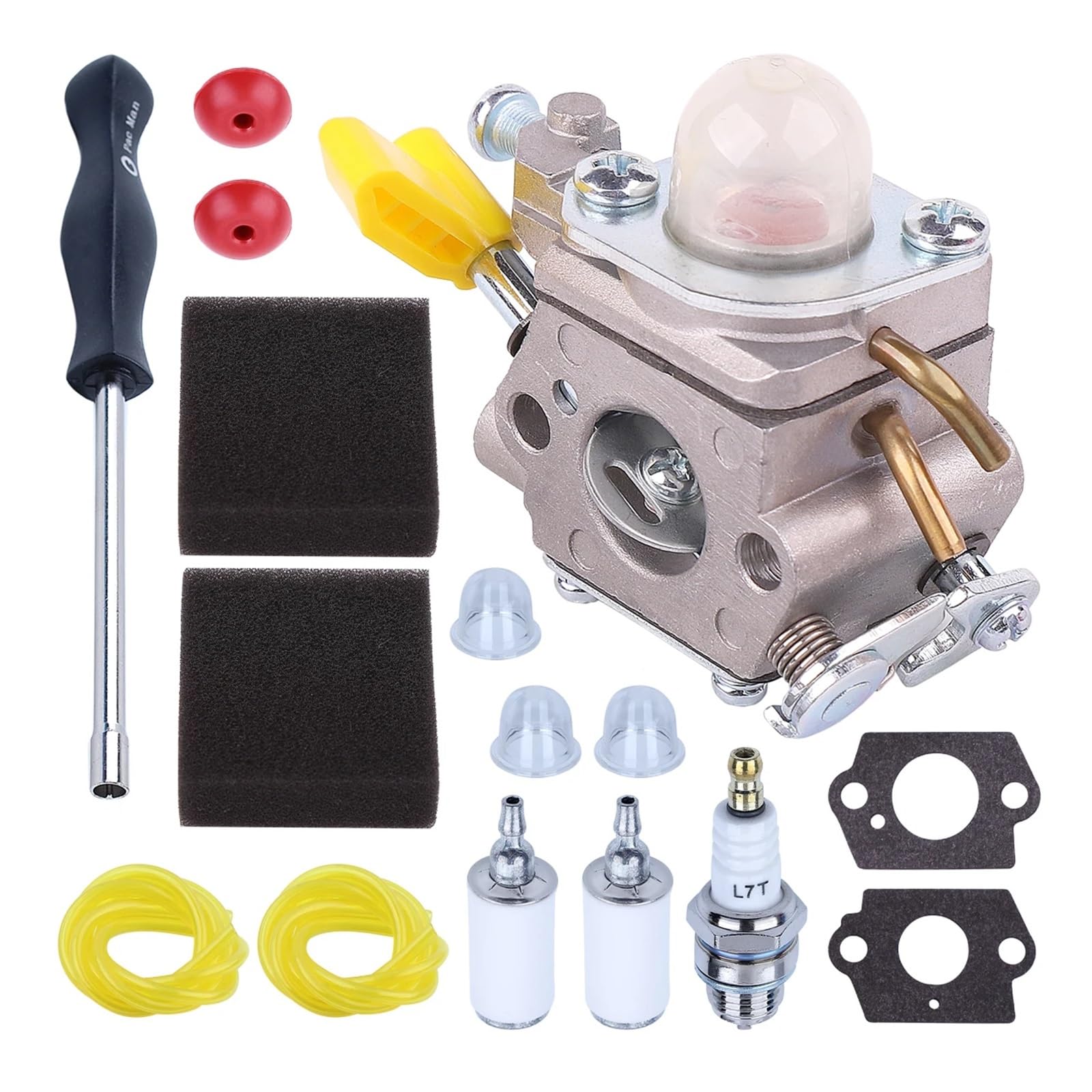 Carburateur pour C1U-H60 kit filtre poire debroussailleuse corde 26cc 25cc 30cc