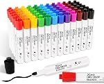 colpart Dry Erase Markers Bullet Tip - Pack Of 72 Pack Whiteboard Markers Bulk With Low Odor White Board Markers Dry Erase For School, Office, Home, Work On White Board & Calendar, Refrigerator