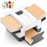 Automatic Card Shuffler 1-2 Decks, Rechargeable Electric Card Dealer Machine, Low Noise Portable Shuffler for UNO, Poker, Blackjack, Skip-Bo, Phase 10