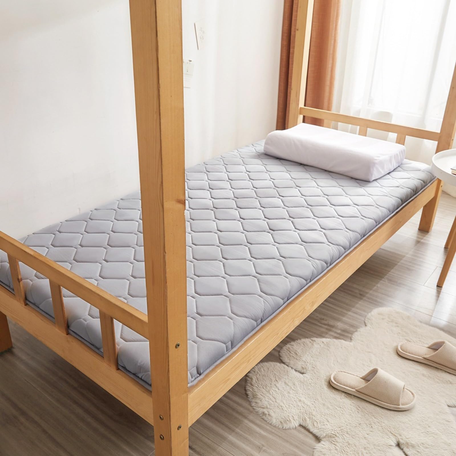 Japanische Futon-Matratze, Rattan-Matte Für Zwei Zwecke, Aufrollbare Matratze, Tatami-Matte, Tragbare Und Faltbare Camping-Matratze, Matratze Für Studentenwohnheime (Color : A, Size : 120x200cm)