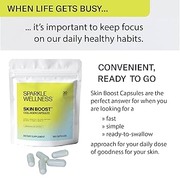 Amazon.com: Sparkle Wellness Skin Boost Collagen Capsules