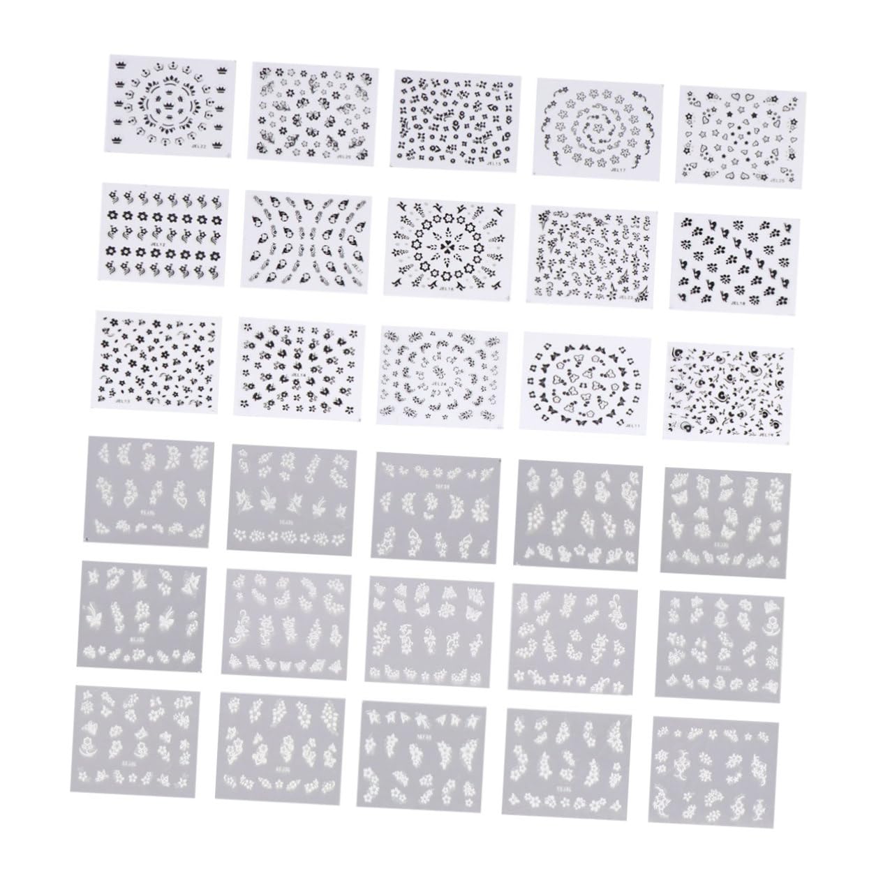 3 Set Stickers Per Nail Art Creativi Adesivi Per Unghie Decorazioni Manicure Per Donne E Ragazze Colorati 50 Pezzi*3