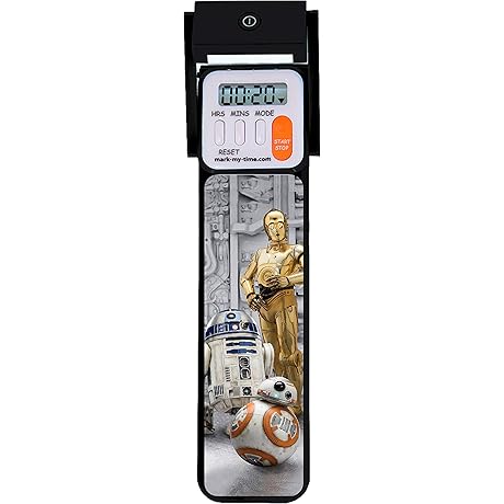 Mark-My-Time Bookmark with Integrated LED Light and Timer