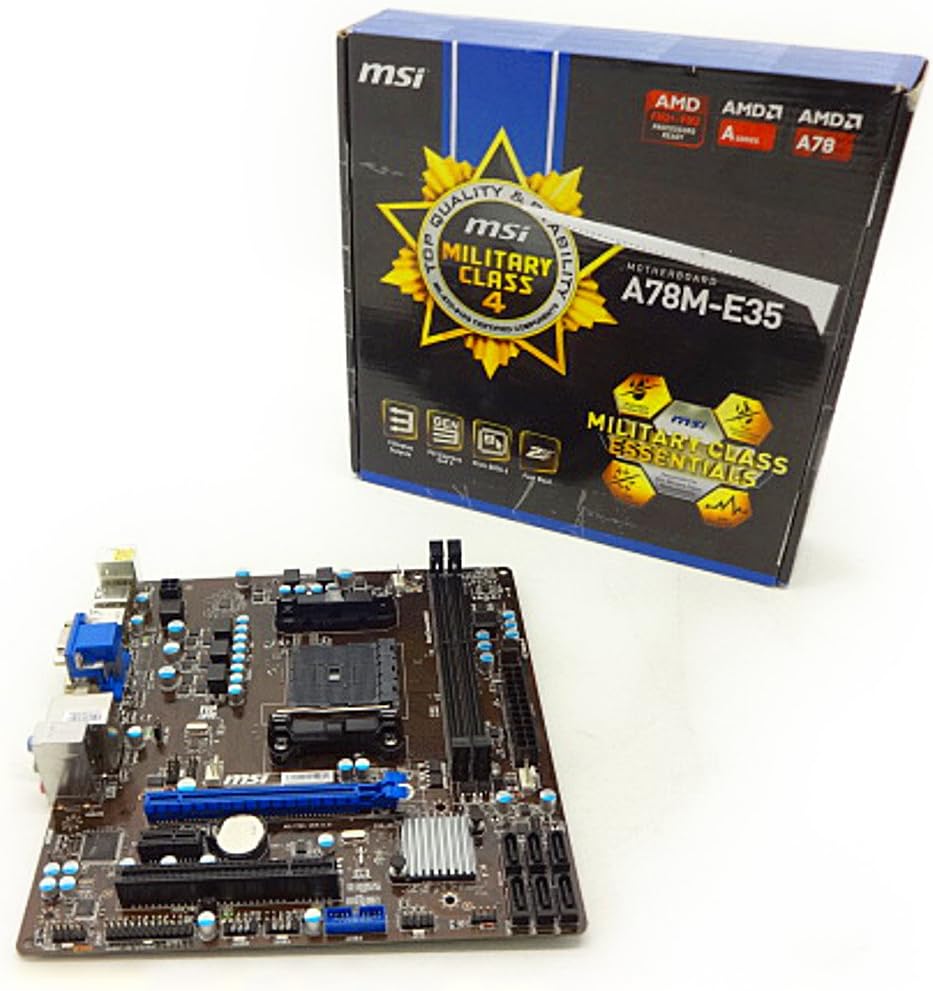 MSI A78M-E35 FM2+ / FM2 AMD A78 (Bolton D3) HDMI SATA 6Gb/s USB 3.0 Micro ATX AMD Motherboard