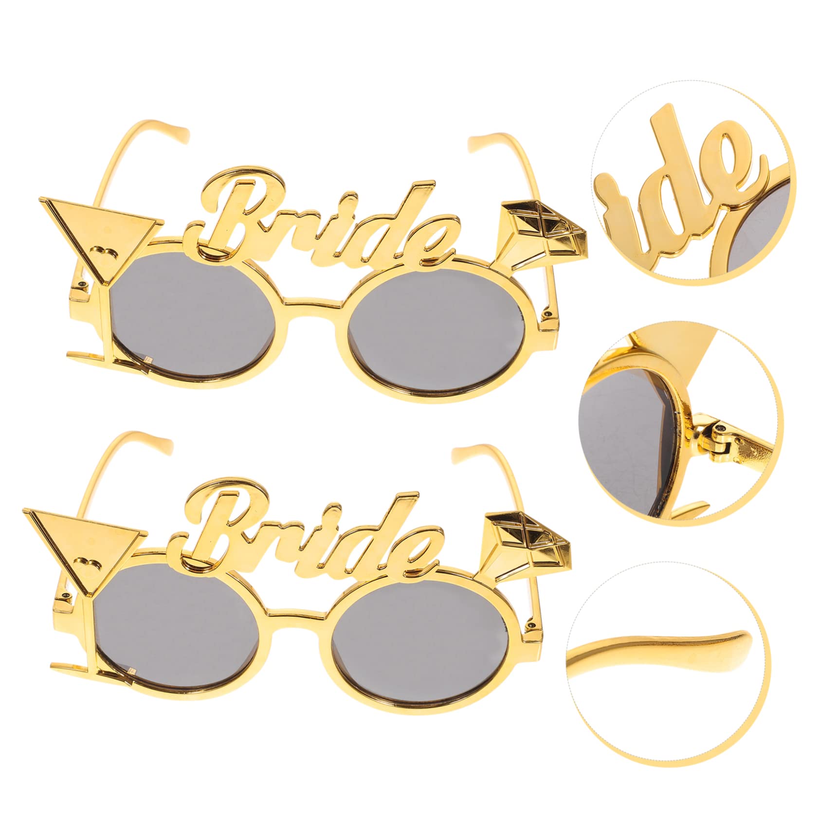 Abaodam 10pièces Lunettes De Mariée pour Enterrement De Vie De Jeune Fille Accessoires Amusants Et Élégants pour Fête Bachelorette Décoration Photo Originale