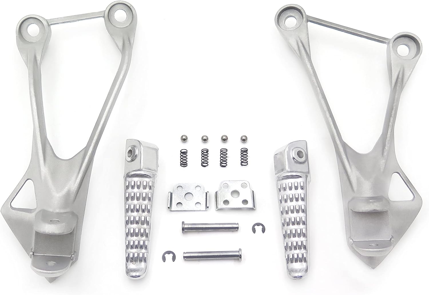 HTTMT MT390001 Silver Rear Passenger Foot Peg Bracket Fit