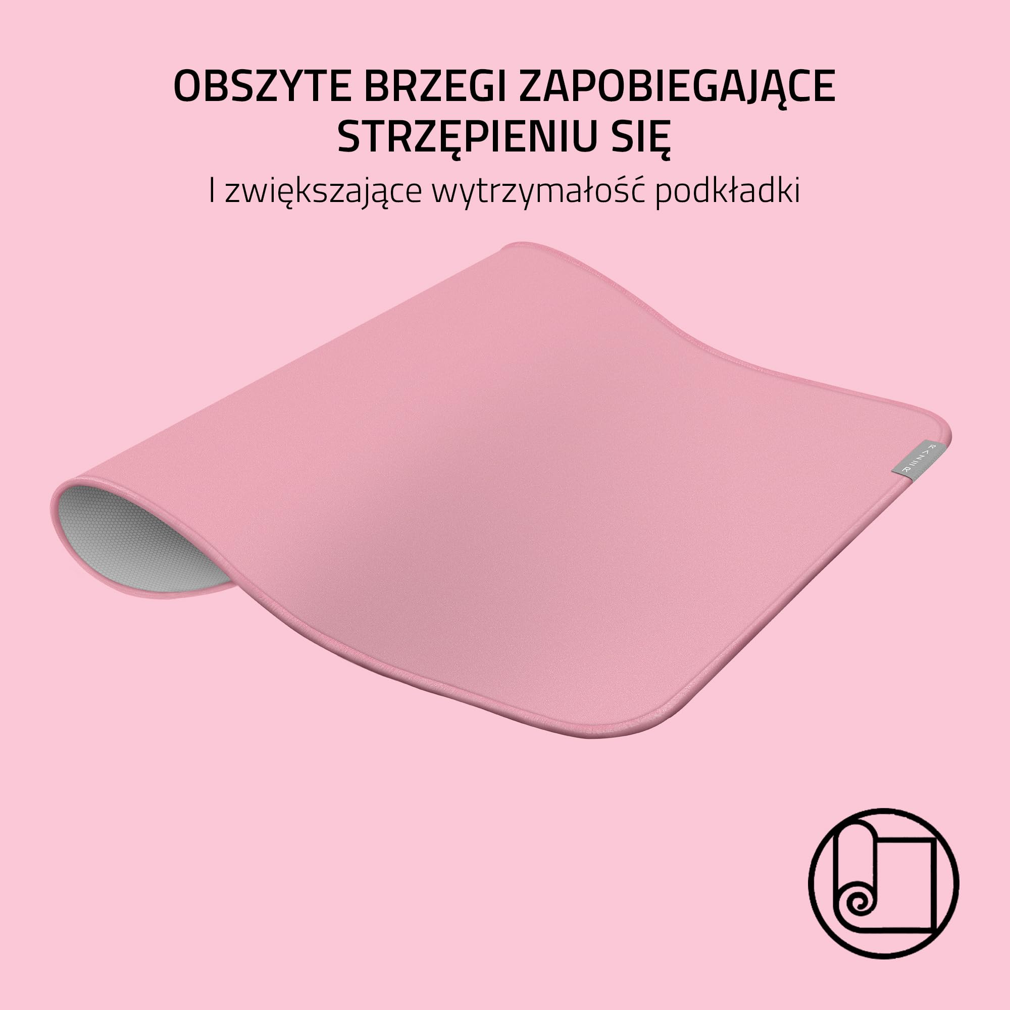 Razer Strider L - Hybrydowa podkładka pod mysz z miękkim spodem i górną częścią zapewnia delikatne przesuwanie (zoptymalizowane optyczne czujniki myszy, antypoślizgowa) kwarc