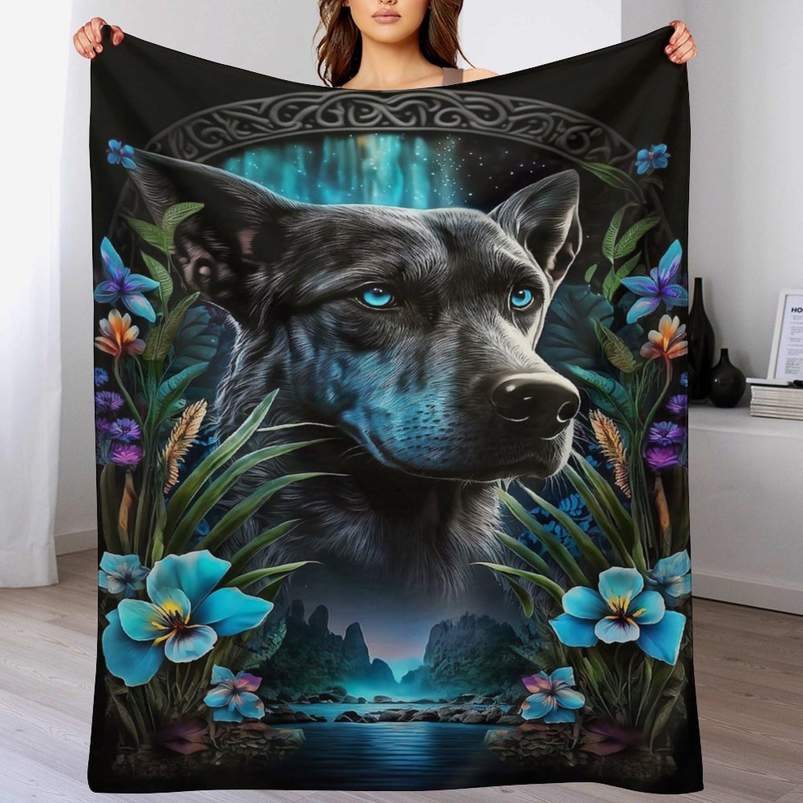 Couverture polaire flannel douce pour chien idéale sur le lit ou le divan