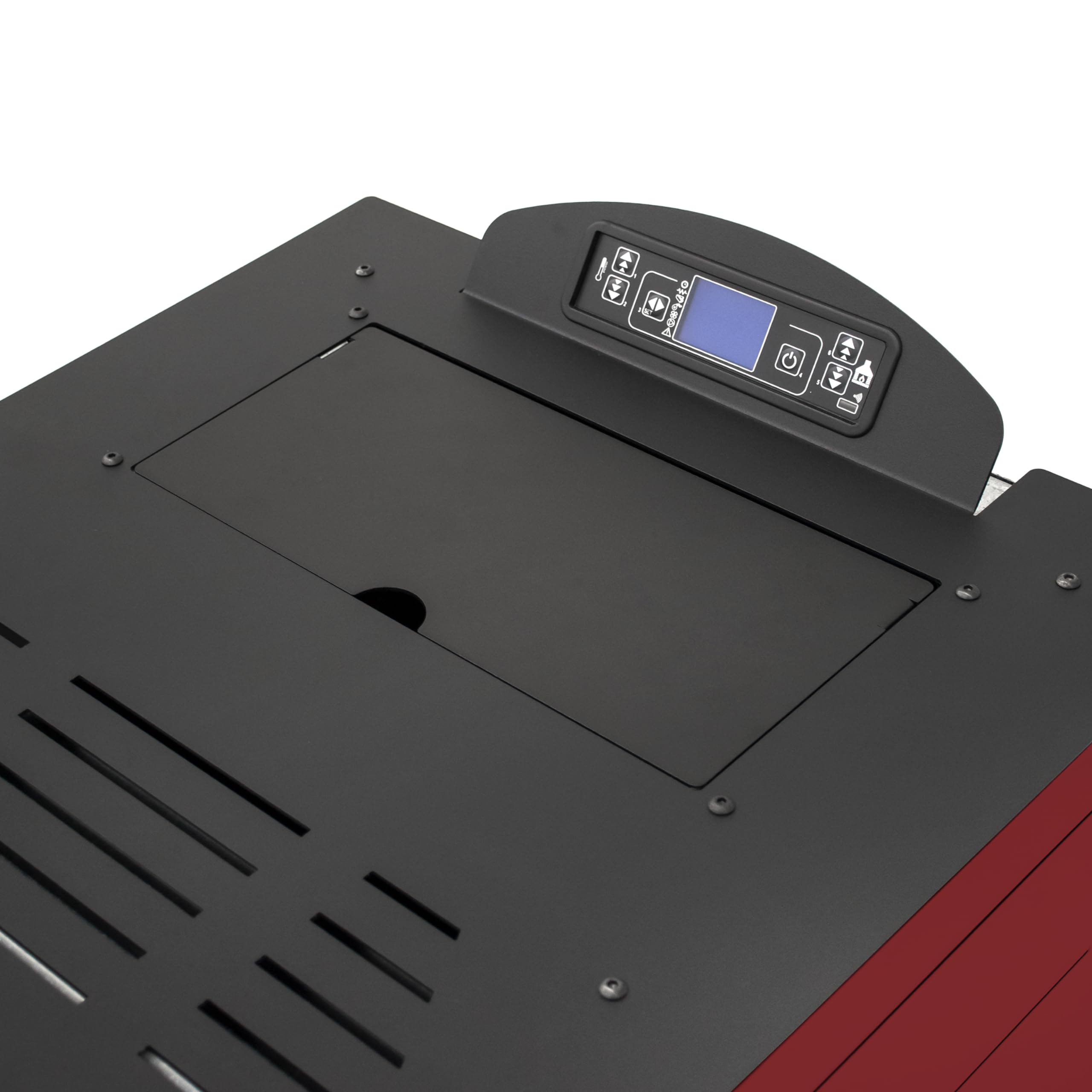 STUFE A PELLET ITALIA Alaska 10 KW WiFi | Poêle à Granulés à Air Ventilé Efficacité 91% Chauffe 85m² Autonomie 20H Programmable Contrôle à Distance WiFi 5 Vitesses et Puissances Garantie 24 Mois Rouge