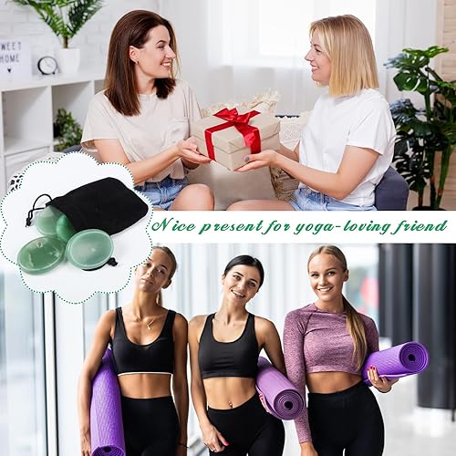 Miniatura 10 de 4 piedras de preocupación del pulgar para la ansiedad, piedras de chakras, cristales de chakras, cristal rosa, amatista, ojo de tigre, aventurina