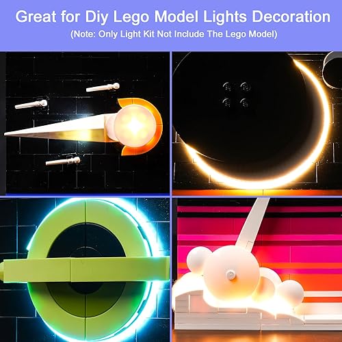 Miniatura 2 de Kit de luces mejorado compatible con Lego Tales of The Space Age, versión RC compatible con Lego 21340 (modelo no incluido)