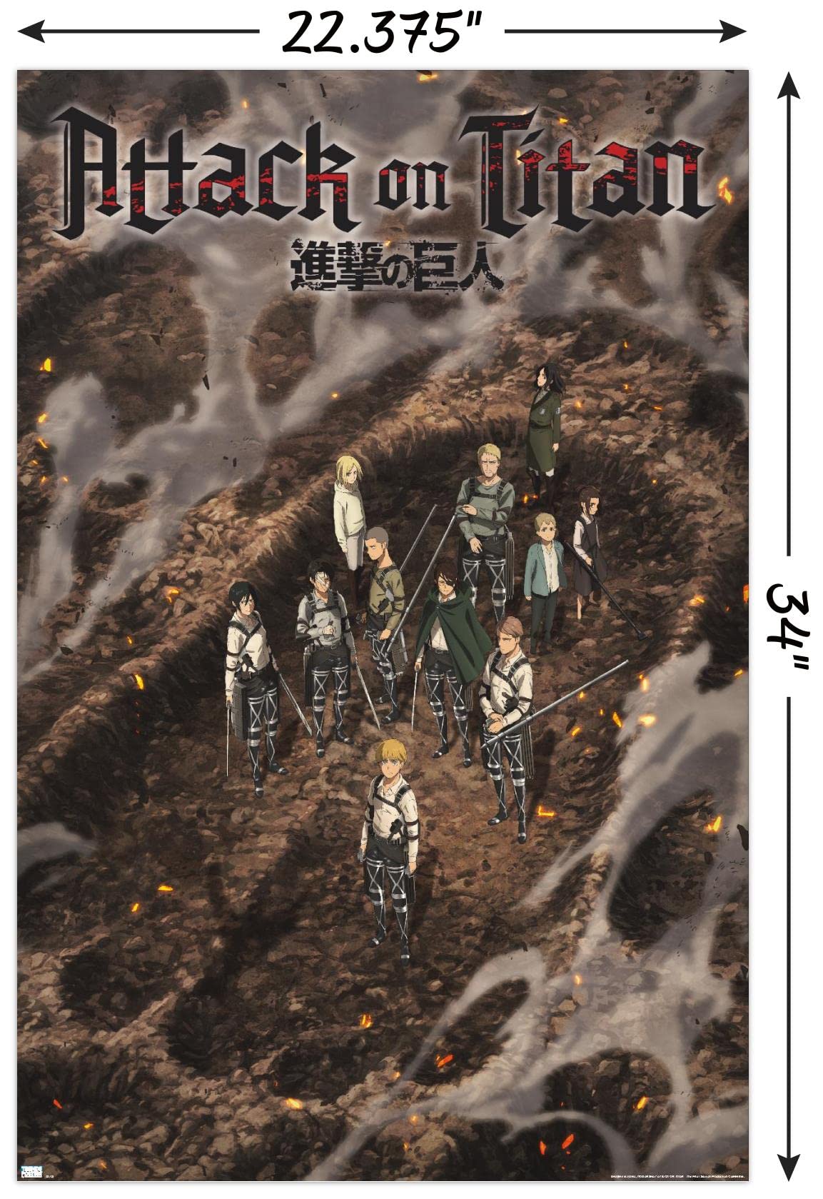Amazon.com: Attack on Titan: The Final Season - Part 3 Teaser Wall
