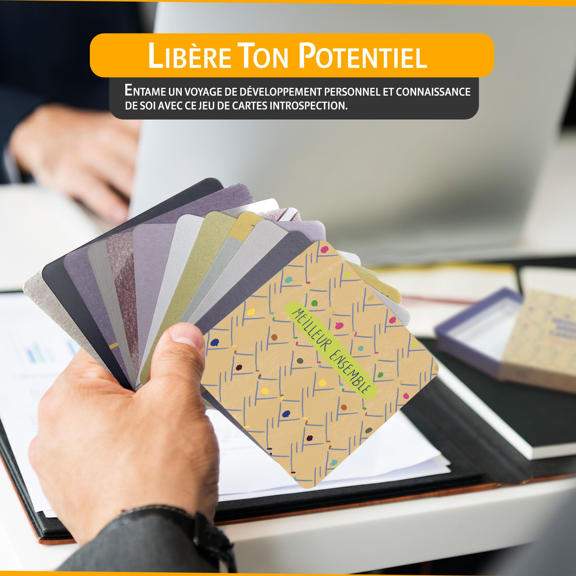 Cartes Photolangage Coaching MIGHTY MIND Développement personnel, pensée positive et intelligence émotionnelle | Cartes de coaching mental idéales pour les coachs.