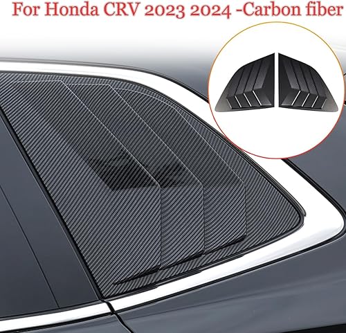 Miniatura 2 de 2 persianas para ventana lateral trasera, para Honda CRV CR-V 2023, 2024, 2025, 2026, ABS, color negro brillante, accesorios interiores deportivos