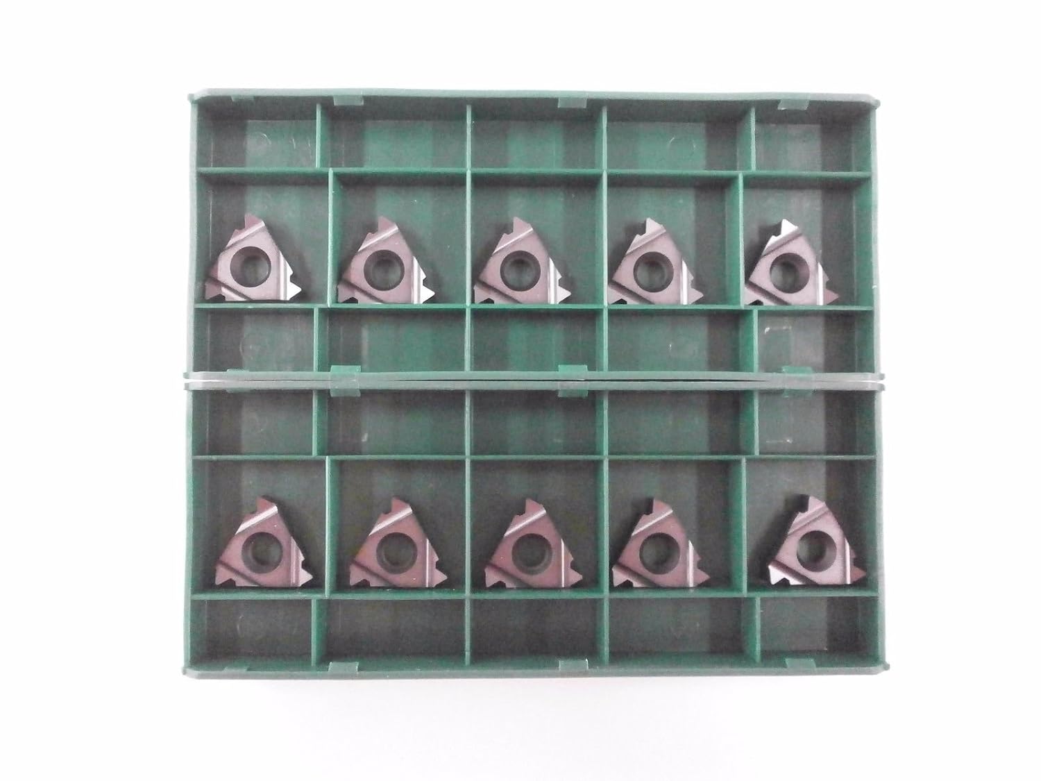 10pc) ToolFlo 16IR 8UN AC22R UN Internal Laydown Coated Carbide 8 TPI Threading Inserts - Tool Flo