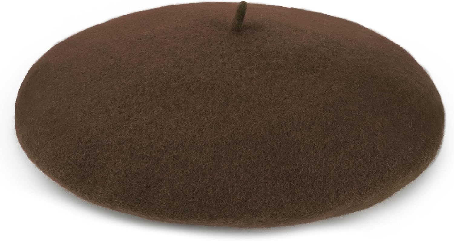 Wool Beret Hat French Beret Cap Winter Artist Painter Hat Solid Color for Women - Image 4