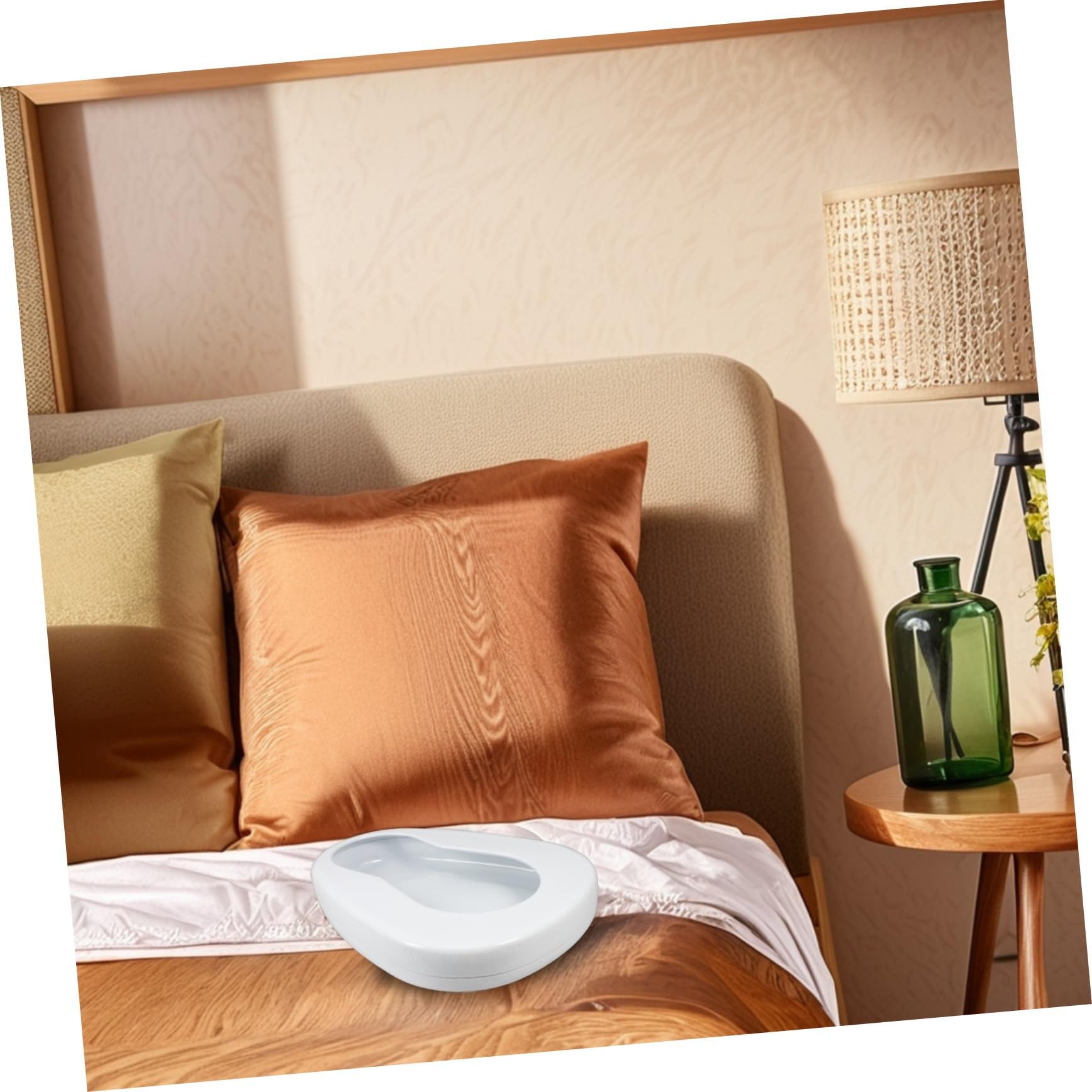 Didiseaon Padella Per Anziani Struttura Smaltata Facile Da Pulire Padella Per Anziani Costretti A Letto Orinatoio Notturno