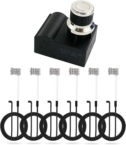Kit de Encendido de Parrilla Uniflasy DHL-128-6Q para Nexgrill de Home Depot 720-0882A 720-0896B 720-0896E Modelos de Parrilla a Gas de 6 Salidas 6