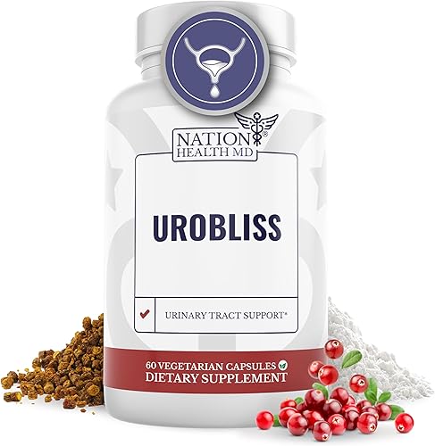 UroBliss Formula for Urinary Tract Support - D Manosa 1000 mg Cápsulas con extracto de arándano para el cuidado femenino y la salud de las