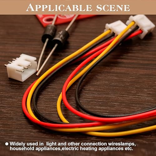 Miniatura 8 de Cable eléctrico de silicona 18 AWG, kit de cable eléctrico THUN-CT de 6 colores (17 pies cada uno), cable de cobre estañado, kit de cables de