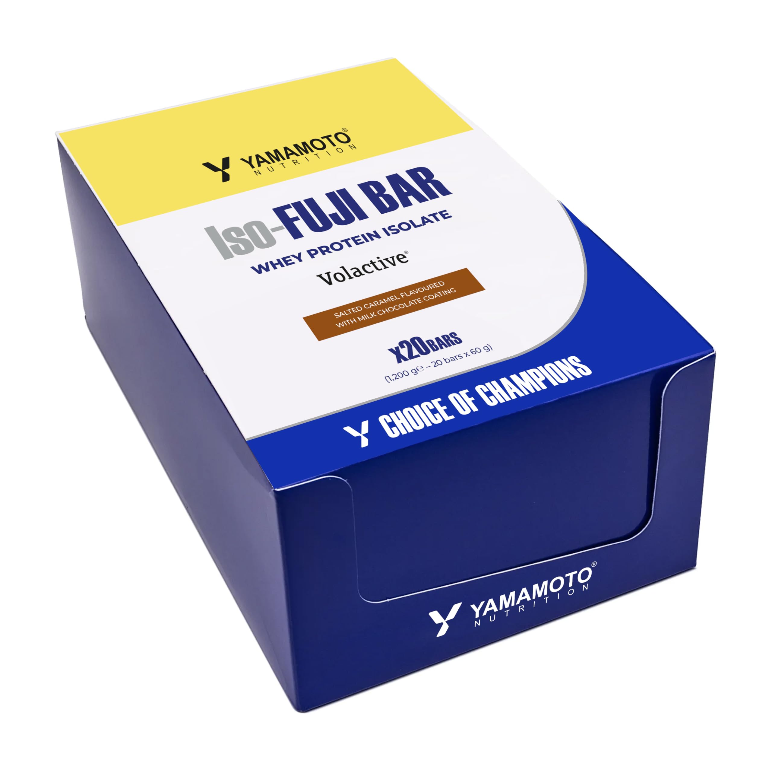 Yamamoto Nutrition Iso-Fuji BAR, Barretta Multistrato con 13 g di Proteine Arricchita con Proteine Isolate Volactive, Gusto Tiramisù con Copertura di Cioccolato Fondente